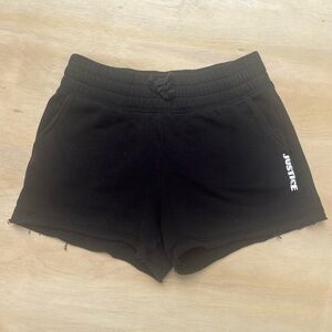 Kids Girls Justice Black Shorts Size Medium